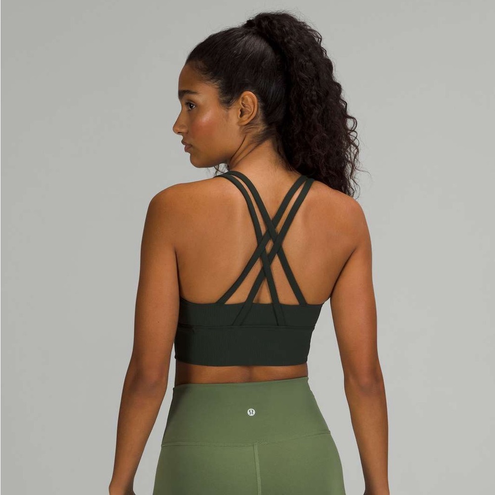 Lululemon Energy Longline Bra Ribbed